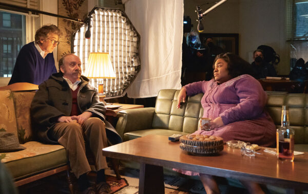 THE HOLDOVERS: Alexander Payne, Paul Giamatti, Da’Vine Joy Randolph